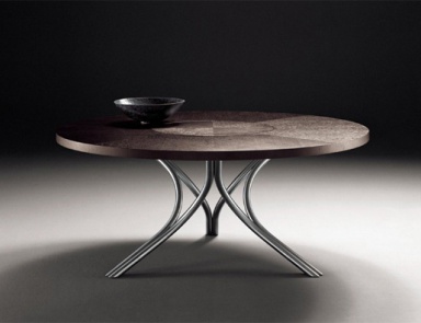 stotal wooden dining on steel legs 108 Rolls, Longhi