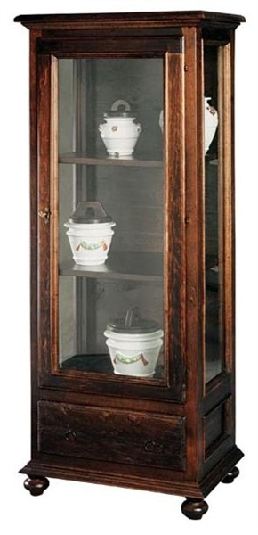 Showcase single-leaf solid wood, Maggi Massimo