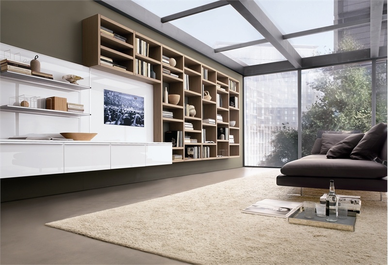 Rack made of solid poplar and MDF Crossing 01, MisuraEmme