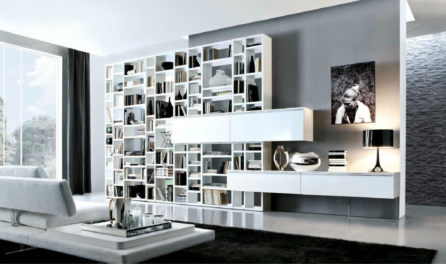 Rack made of solid poplar and MDF Crossing 02, MisuraEmme