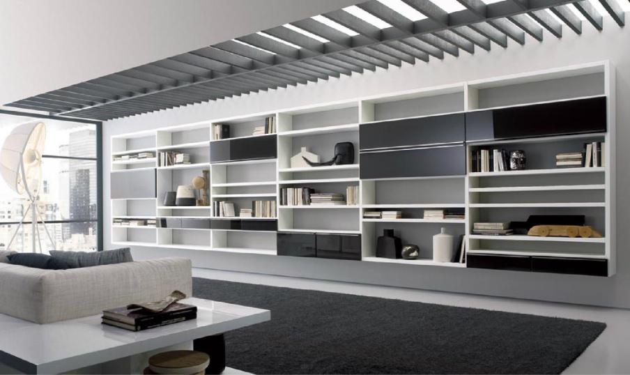 Rack made of solid poplar and MDF Crossing 03, MisuraEmme