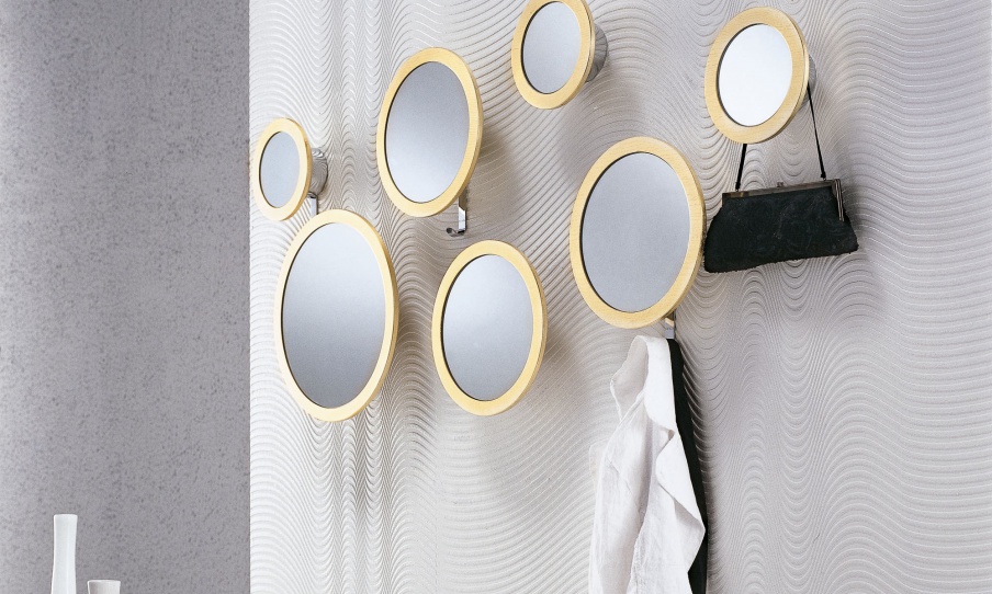 Wall mirror round shape, Stars - Porada