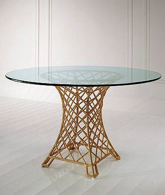 Glass dining table, GORGONA - Smania