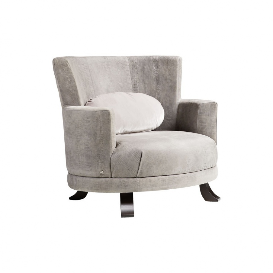 Chair in leather upholstery, HAMBO Smania