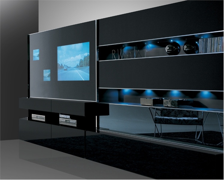 Shelving with space for TV Monos, MisuraEmme