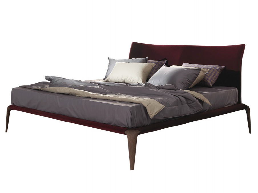 Double bed with wooden legs Margareth, MisuraEmme