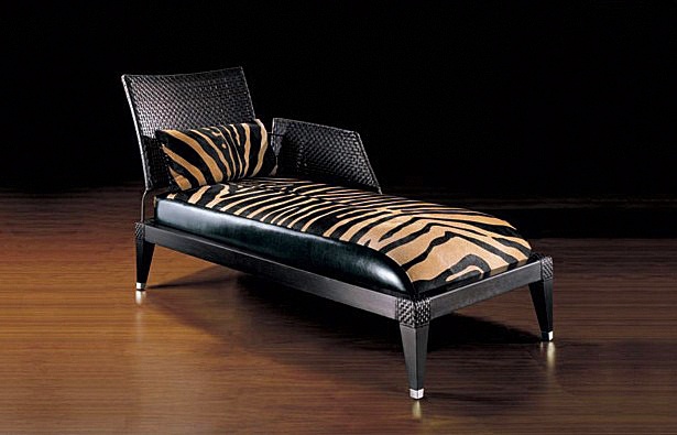 Daybed in leather upholstery, JANE - Smania