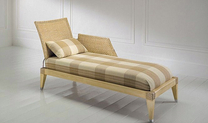 Daybed in leather upholstery, JANE Dec - Smania
