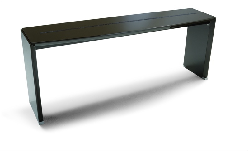 Console leather trimmed Venice, Mobileffe