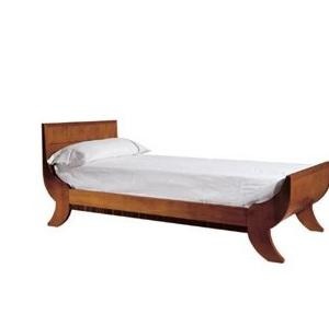 Single bed with shaped headboard and footboard Biedermeier, Morelato