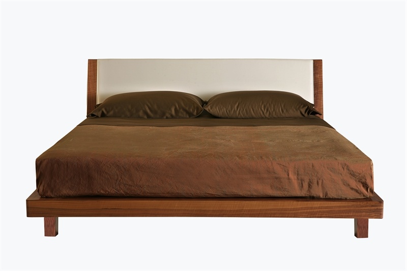 Double bed made of walnut, Malibu, Morelato