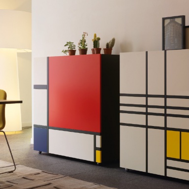 The Homage To Mondrian Cabinet