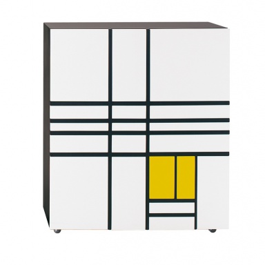 The Homage To Mondrian Cabinet