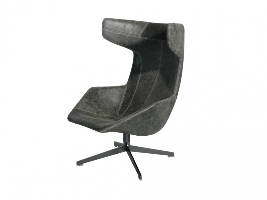 Armchair in fabric Take a line for a walk, Moroso