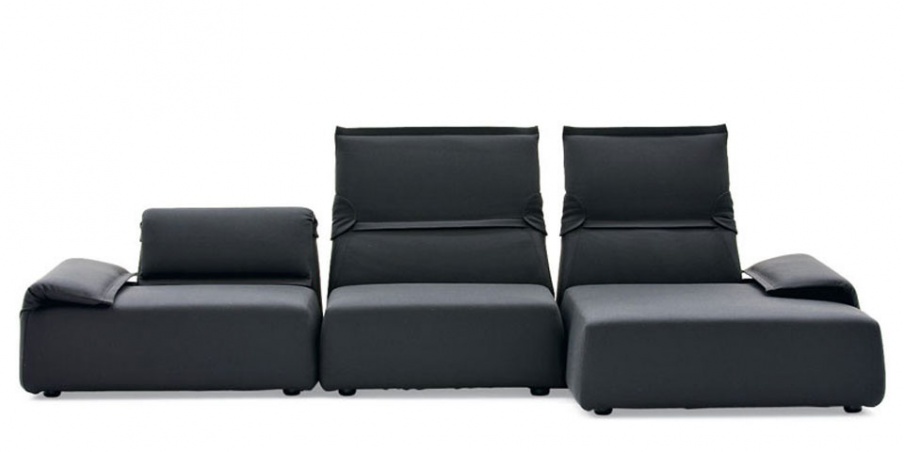 The sofa is modular with tilt mechanism Highlands, Moroso