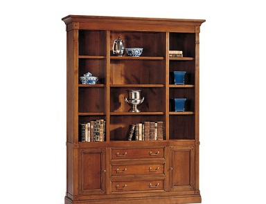 The bookcase is made of solid wood, Selva