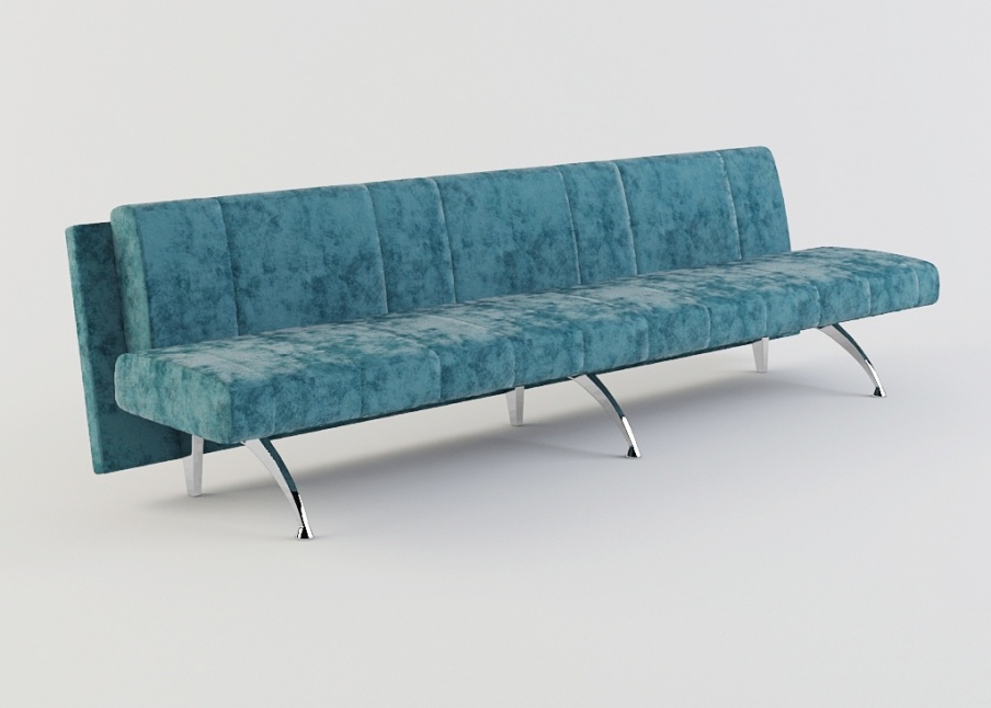 Bench on mild steel frame Waiting, Moroso