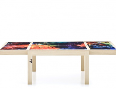 Dining table sliding wood Ali Baba, Moroso