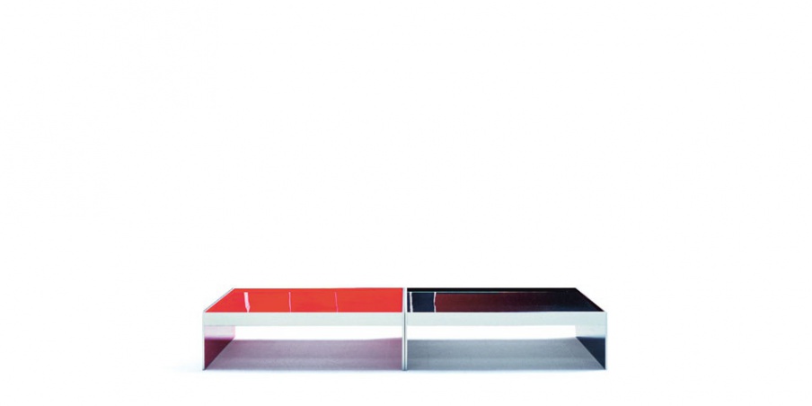 Coffee table with top of aluminum Springfield, Moroso
