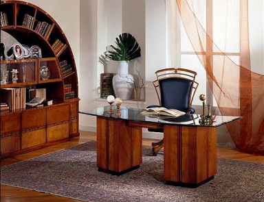 Desk on a frame of solid wood SO24, Carpanelli