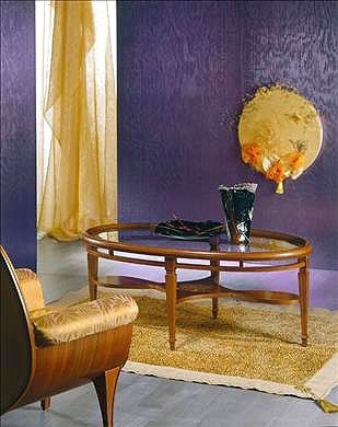 A coffee table on a frame of solid wood T566, Carpanelli