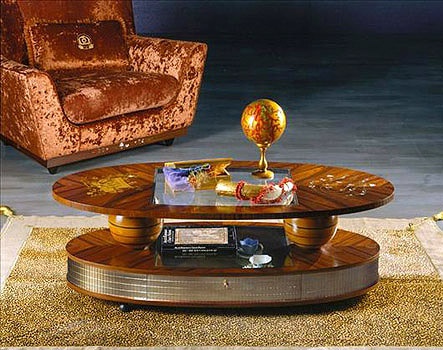 Coffee table from solid rosewood TL26, Carpanelli