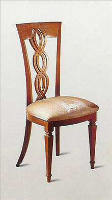 Chair made of solid walnut upholstered SE28, Carpanelli