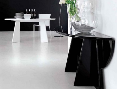 Console table with sliding solid wood Ellisse, Cattelan Italia