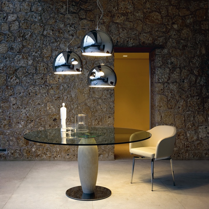 Table with glass top Loto, Cattelan Italia
