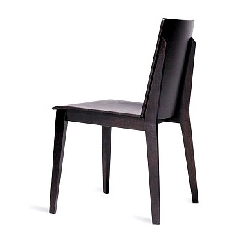 Chair in leather upholstery, Aura - Arflex