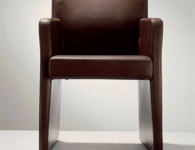 Armchair upholstered in leather cotton or wool D 12-1, Hulsta