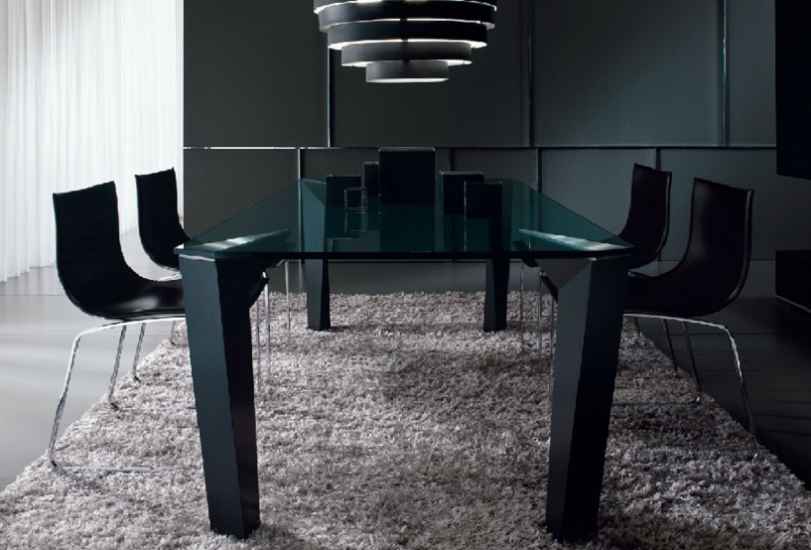 Dining table on steel legs Mesh, i4Mariani