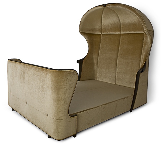 Double bed with high upholstered headboard Christopher Guy