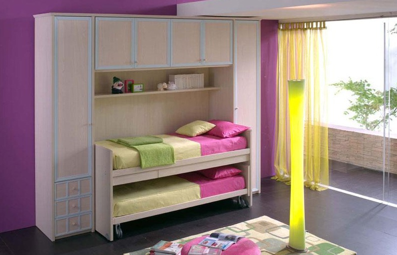 Wall children of chipboard and melamine Comp.01, Julia Arredamenti