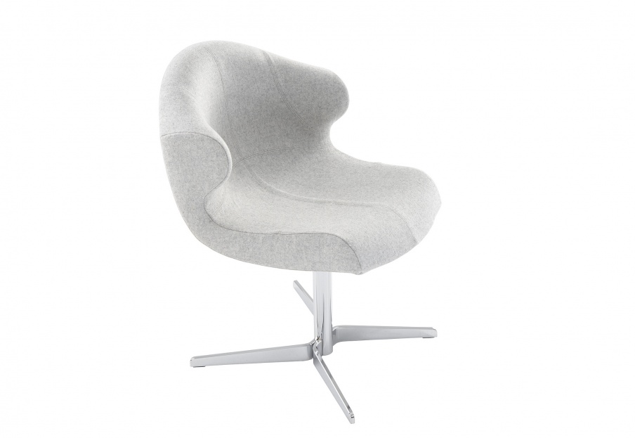 Chair rotating on a frame of steel Alster, Ligne Roset