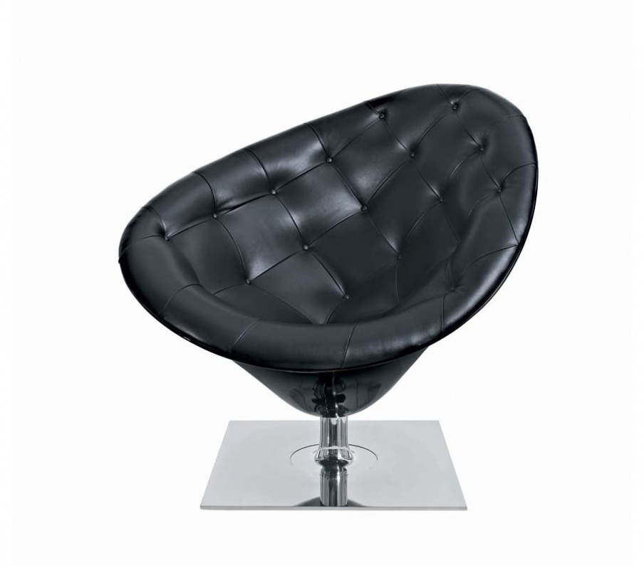 Chair on a swivel base Moor(e) Pelle, Driade