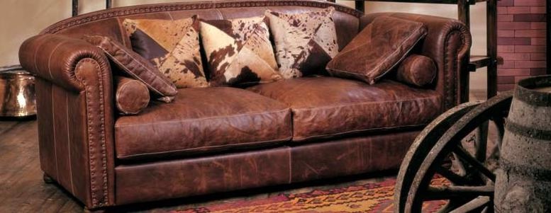 Sofa on a frame of poplar leather upholstered Avon, Mantellassi