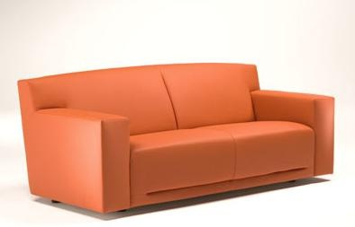 Two-seater sofa on a frame of solid wood upholstered in leather JR02, Matteograssi