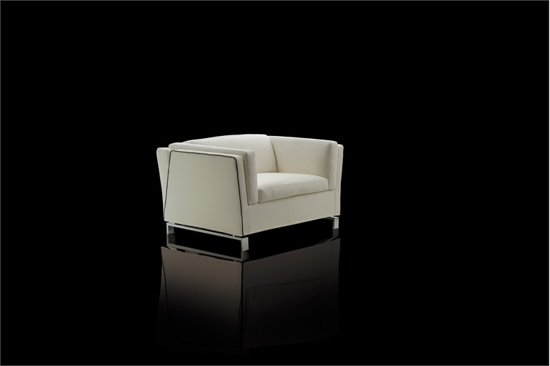 Chair with metal legs fabric upholstered Benny, Milano Bedding