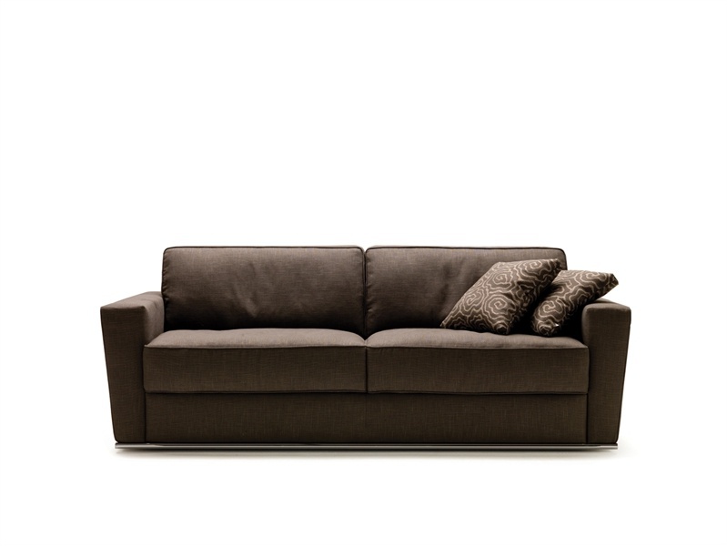 Sofa bed on a metal frame covered with a cloth Shorter by Milano Bedding