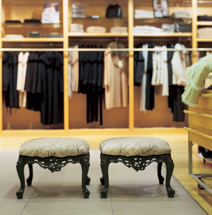 Pouf frame solid wood Riff, Moda