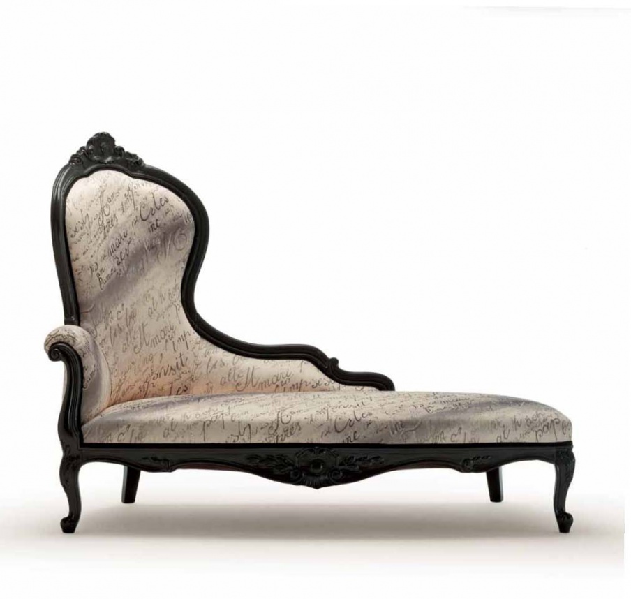 Chaise longue on the frame of a wood I-sofa, Moda 