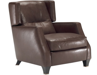 The chair frame is solid wood leather upholstered Amadeus, Natuzzi