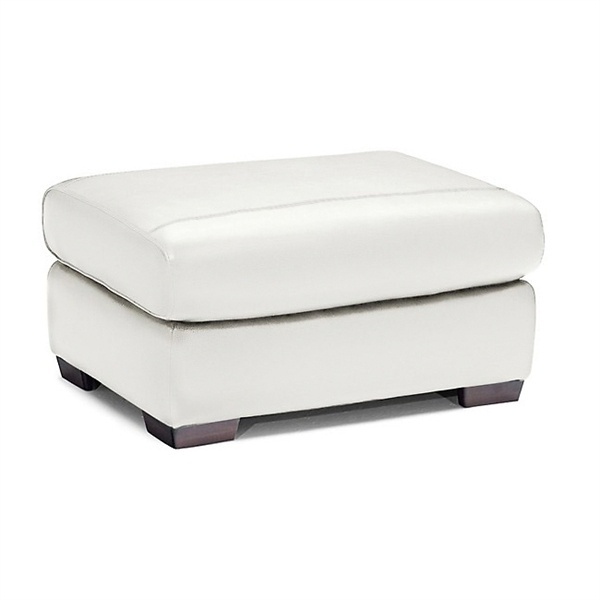 Pouf upholstered in leather or fabric Armando, Natuzzi