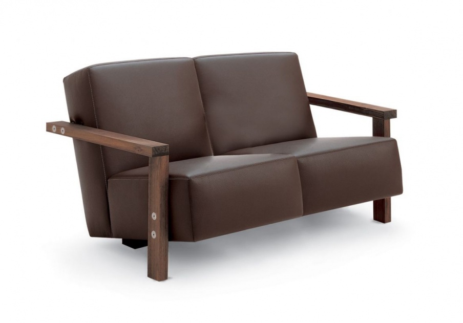 Sofa on a frame of solid walnut Berbena, Riva 1920