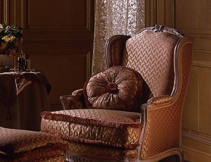 Chair ANNA, Galimberti Mario (armchair with pouf)