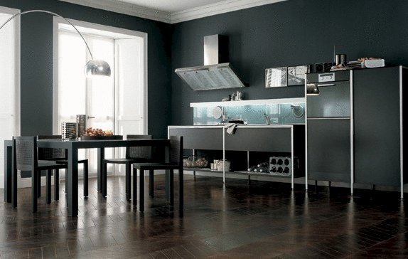 Set for the kitchen with open cabinets Tecna, Varenna