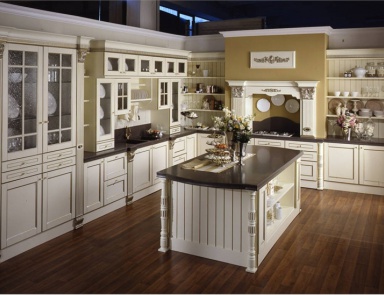 Set for the kitchen made of solid wood Tomassi, Solaria