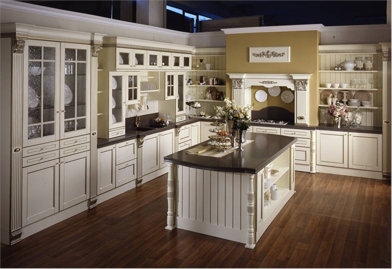 Set for the kitchen made of solid wood Tomassi, Solaria