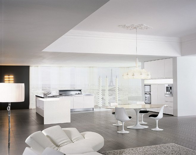 Set for the kitchen with a round table Essenza, Comprex